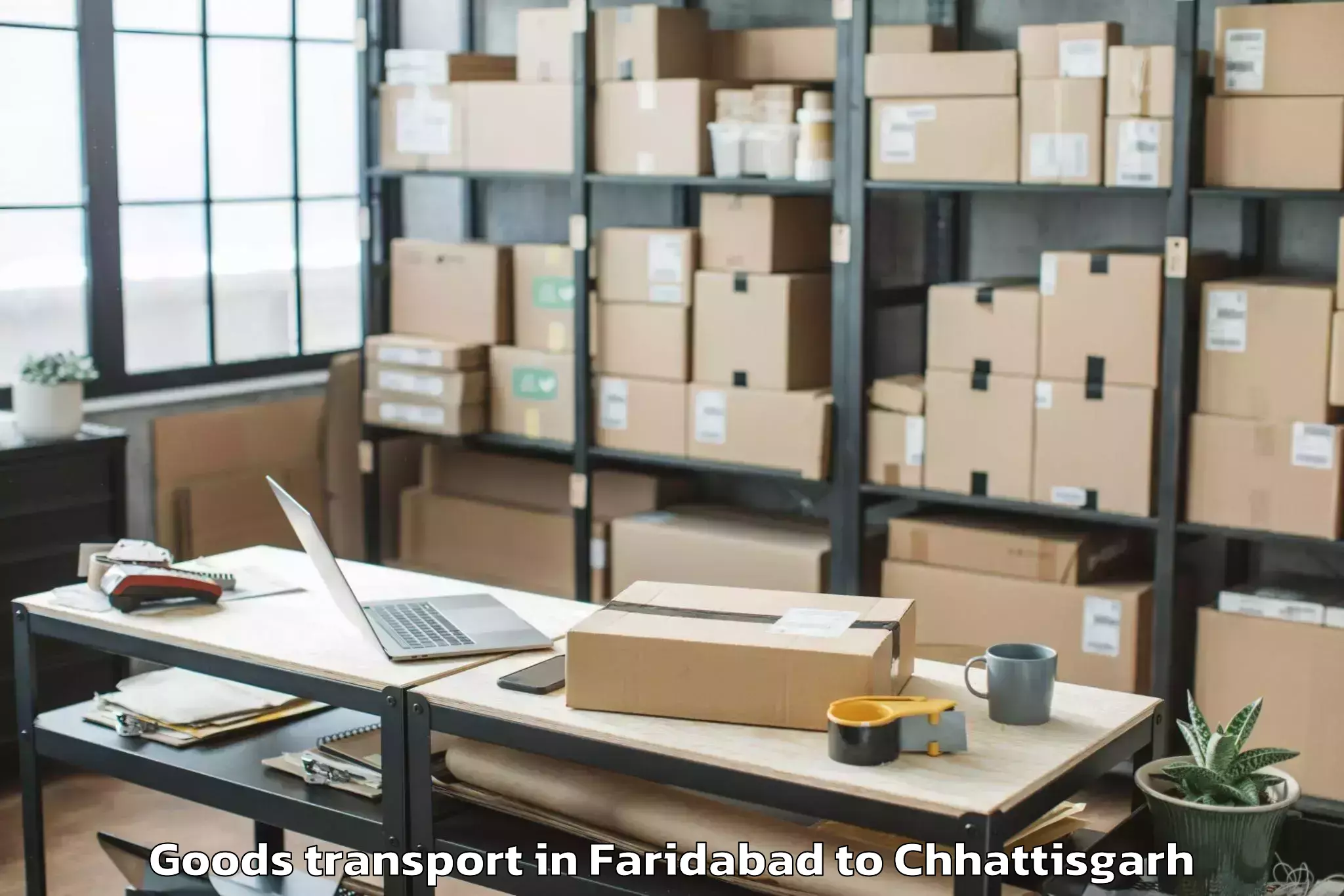 Top Faridabad to Chopan Goods Transport Available